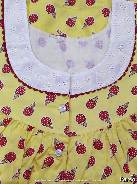Cotton Half Open Medium Printed Nighty