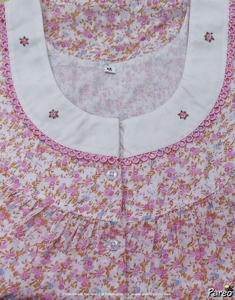 Cotton Half Open Medium Printed Nighty