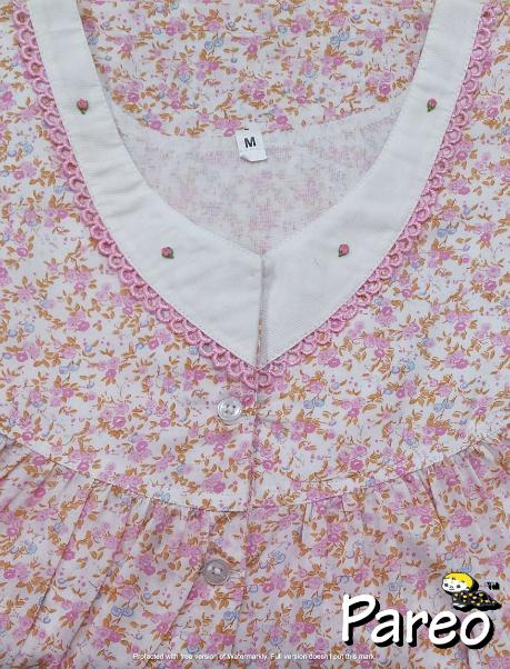 Cotton Half Open Medium Printed Nighty