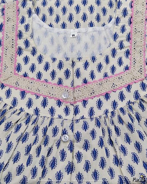 Cotton Extra long Medium Printed Nighty