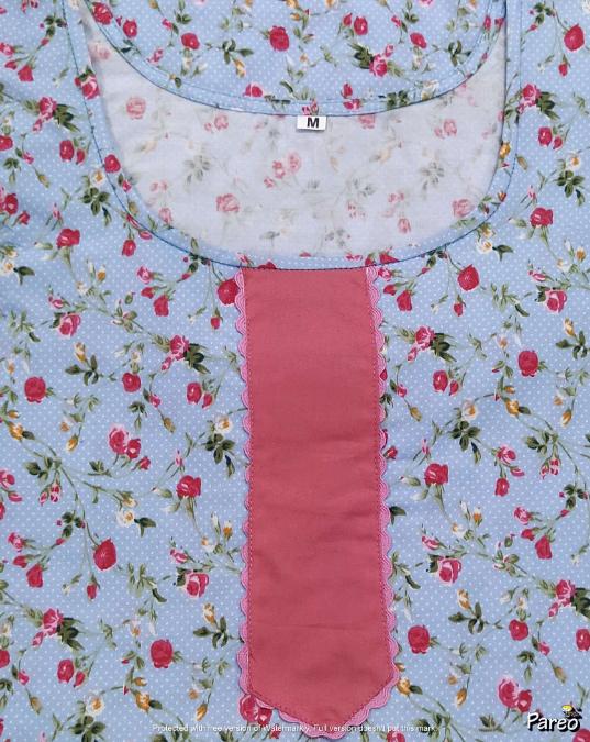 Cotton A-Line Medium Printed Nighty