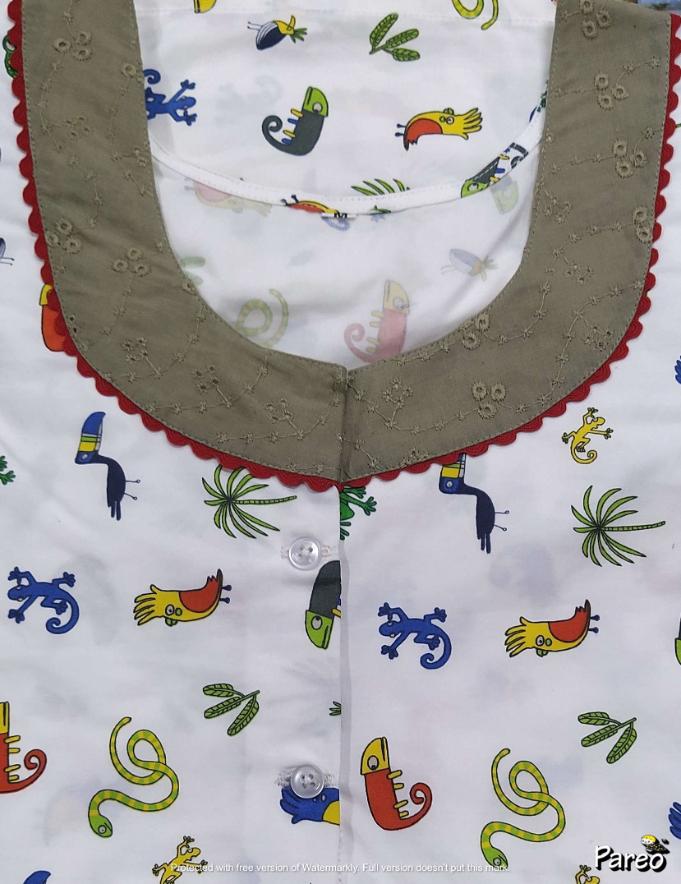 Cotton A-Line Medium Printed Nighty