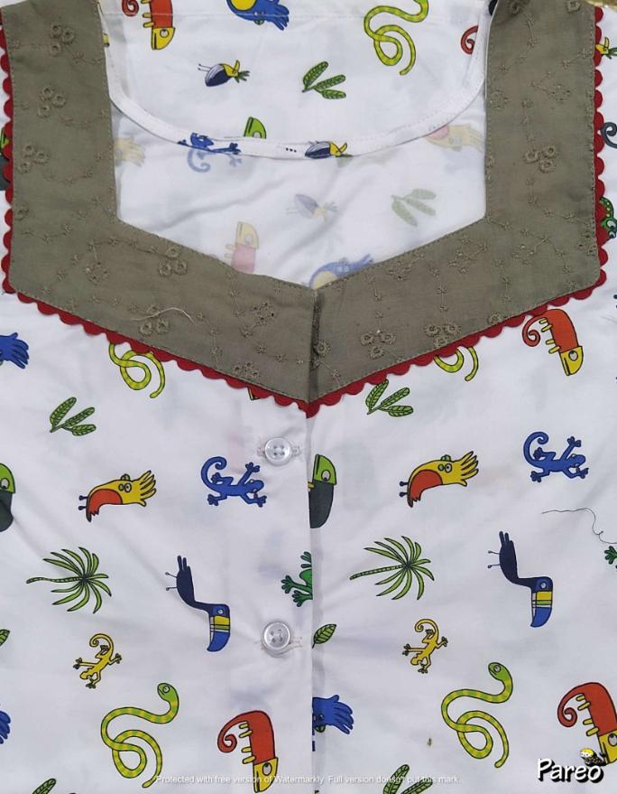 Cotton A-Line Medium Printed Nighty