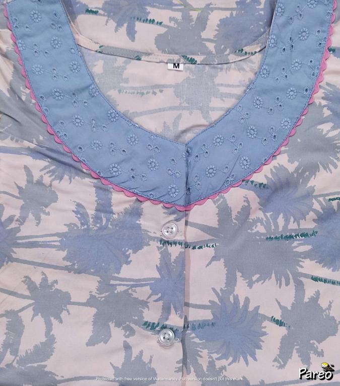 Cotton A-Line Medium Printed Nighty
