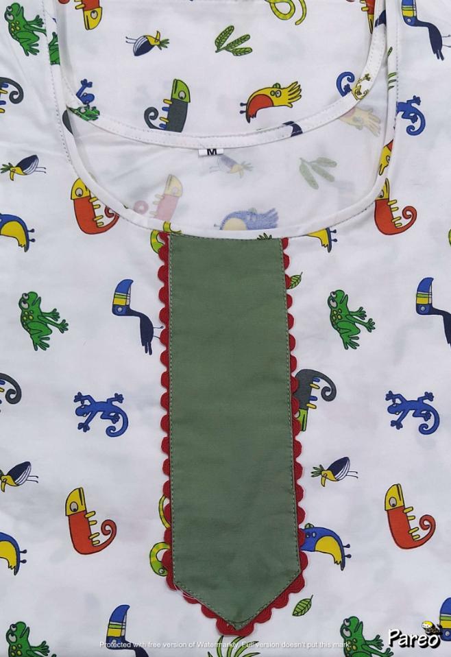 Cotton A-Line Medium Printed Nighty