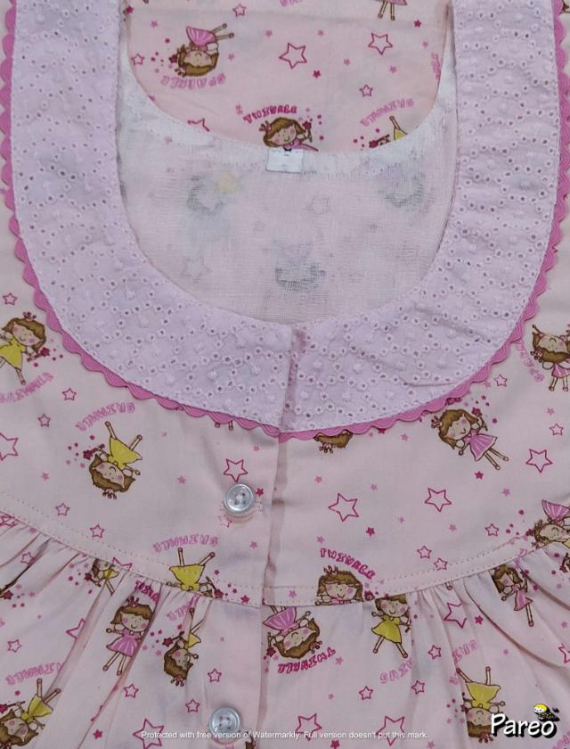 Cotton Half Open Small Printed Nighty