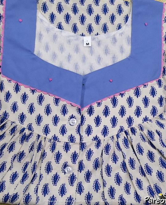 Cotton Half Open Medium Printed Nighty