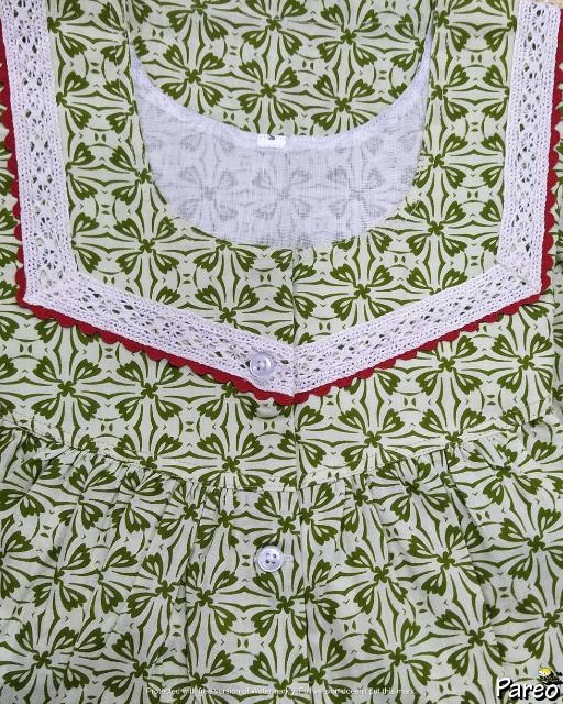 Cotton Extra long Small Printed Nighty