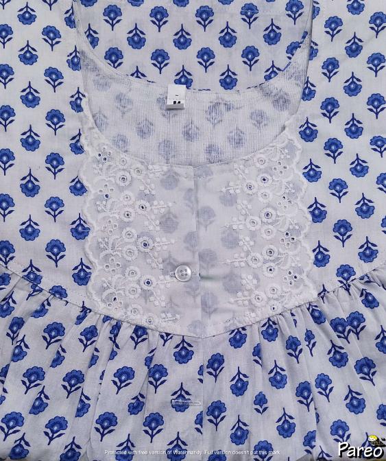 Cotton Half Open Medium Printed Nighty