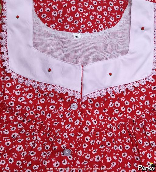 Rayon Half Open Medium Printed Nighty