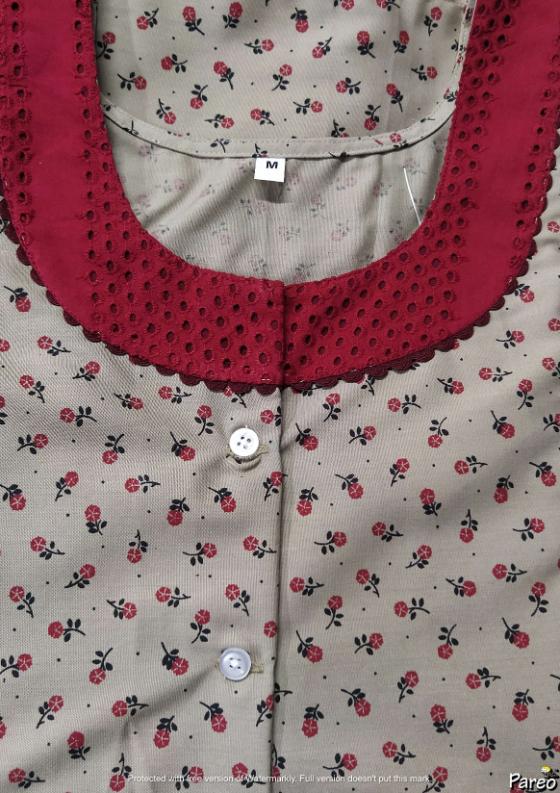 Cotton A-Line Medium Printed Nighty