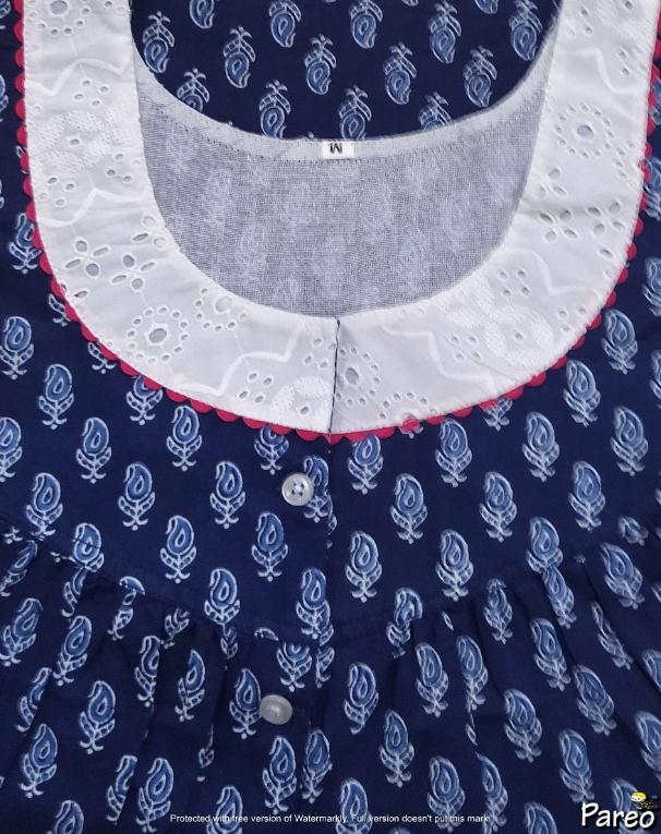 Cotton Half Open Medium Printed Nighty