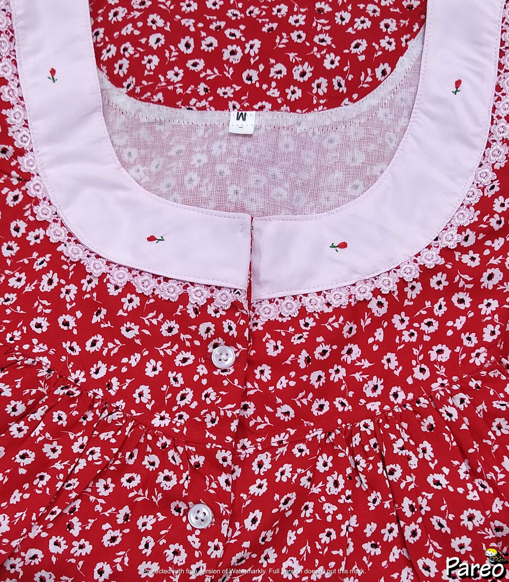 Rayon Half Open Medium Printed Nighty