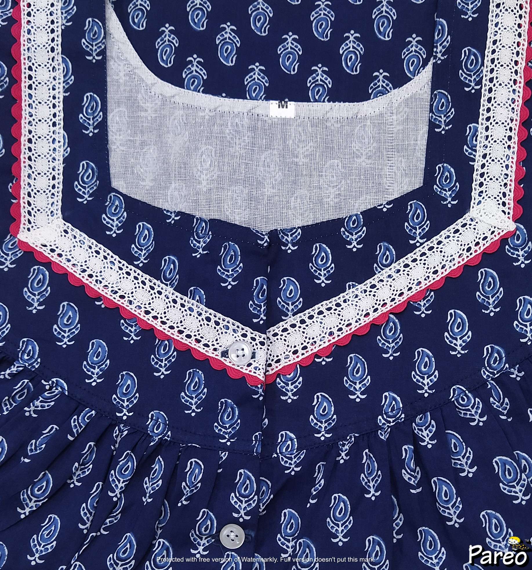 Cotton Half Open Medium Printed Nighty