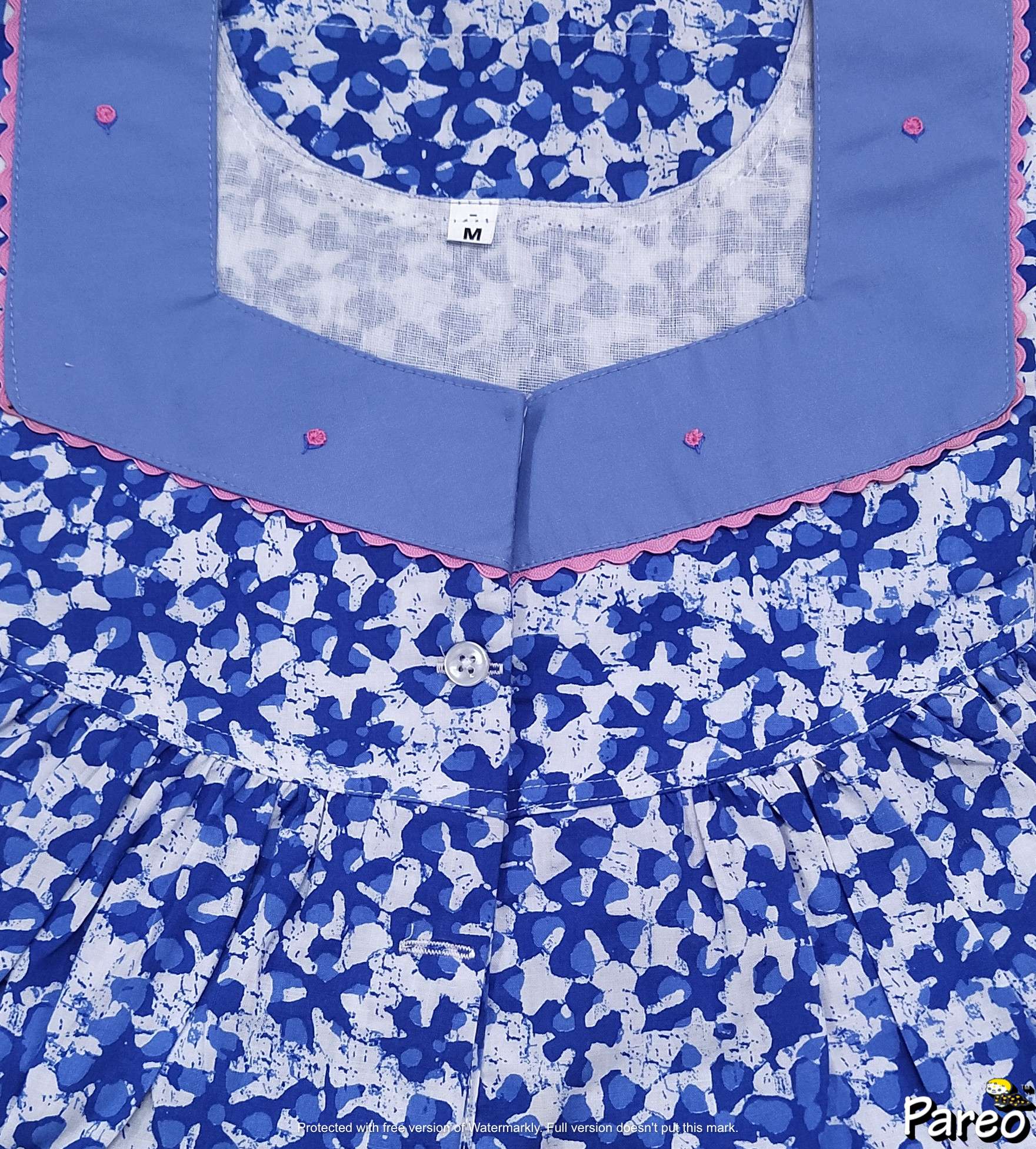 Cotton Half Open Medium Printed Nighty