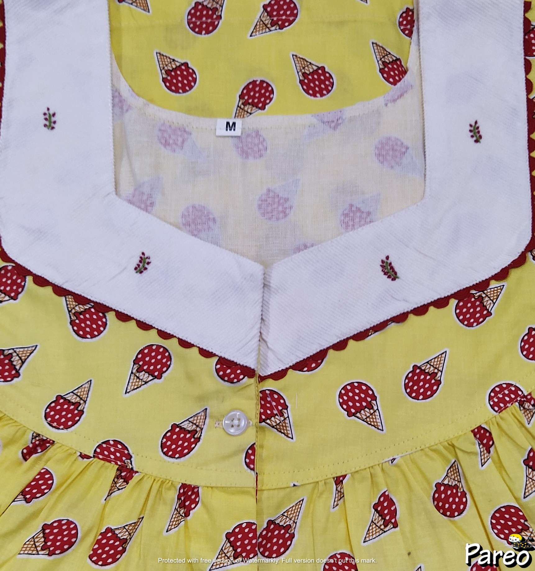 Cotton Half Open Medium Printed Nighty