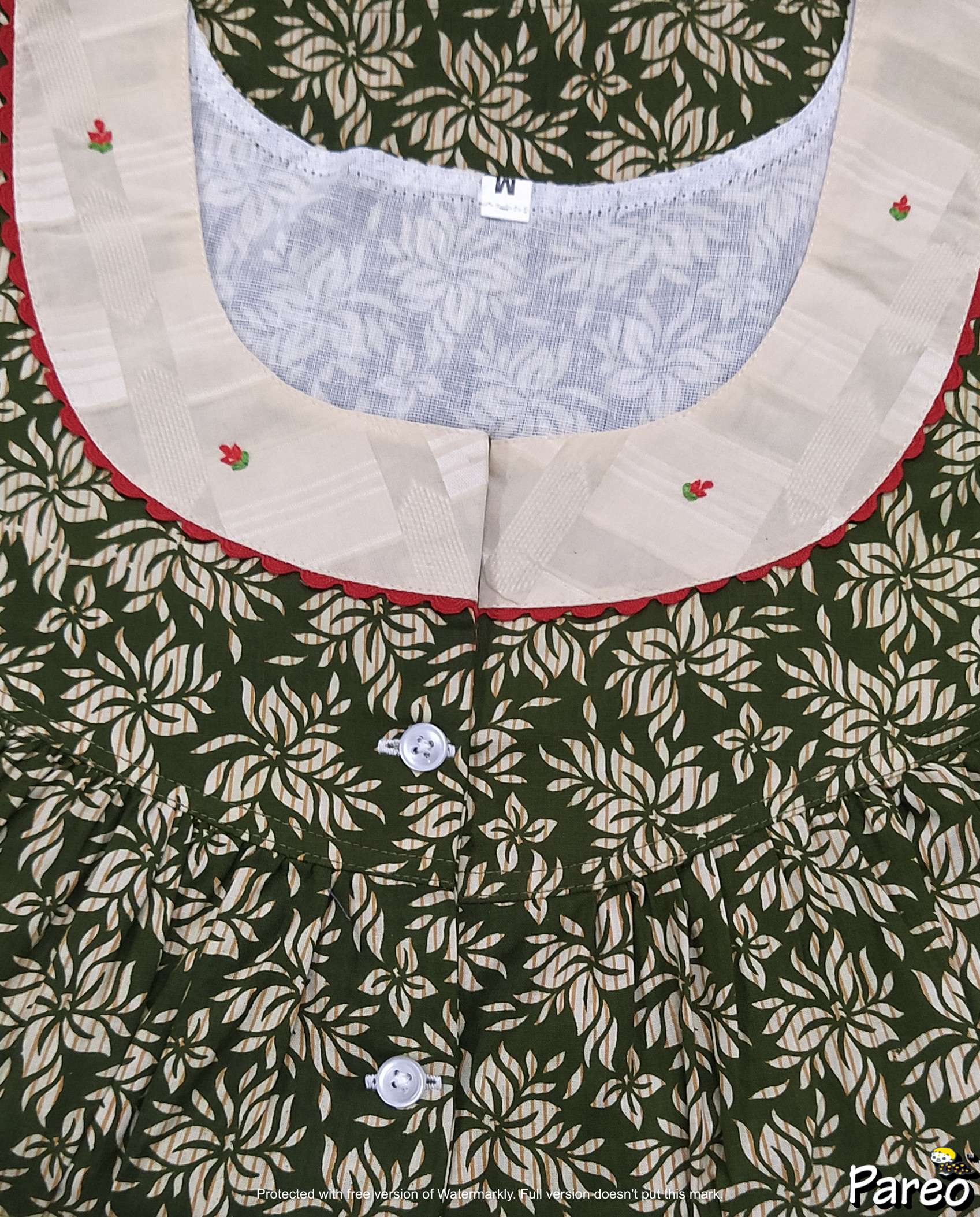 Cotton Half Open Medium Printed Nighty