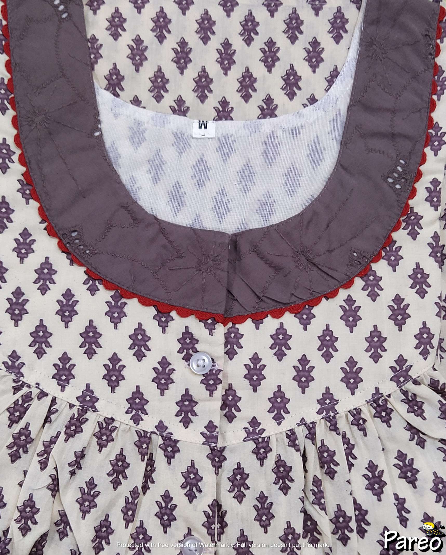 Cotton Half Open Medium Printed Nighty