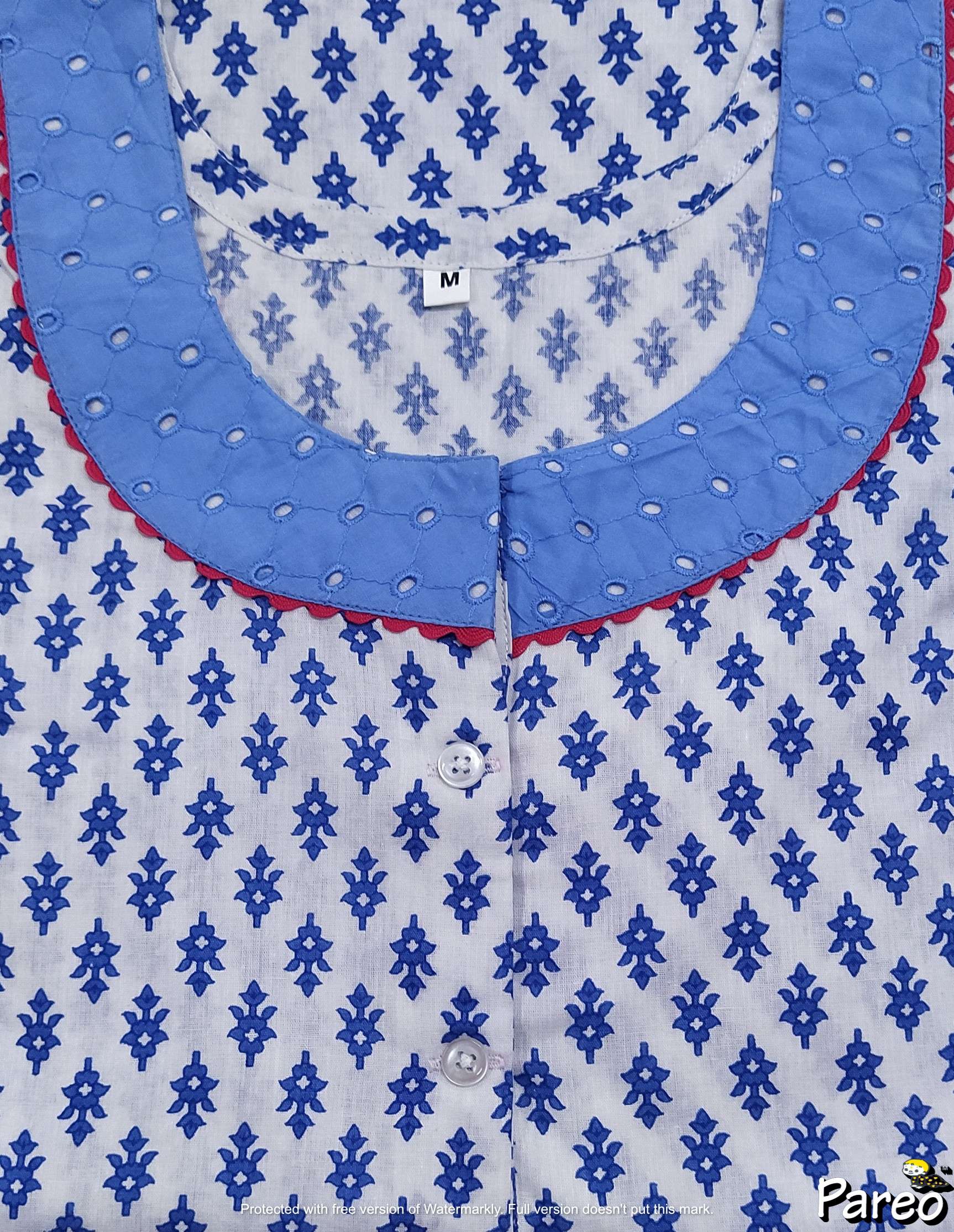 Cotton Half Open Medium Printed Nighty