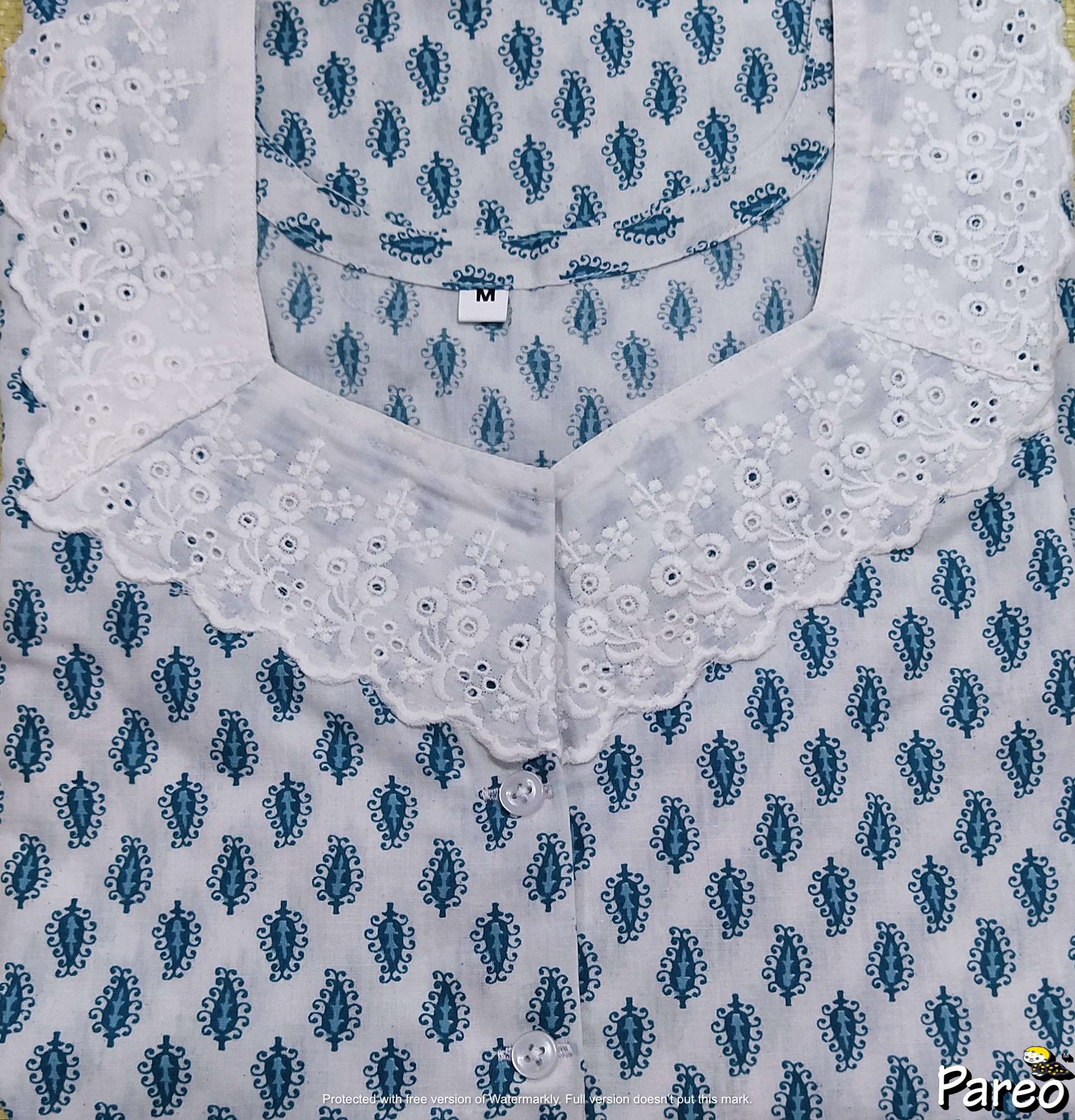 Cotton Half Open Medium Printed Nighty