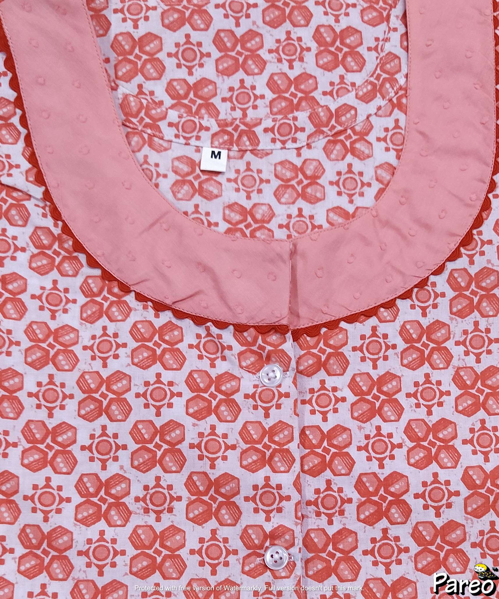 Cotton Half Open Medium Printed Nighty