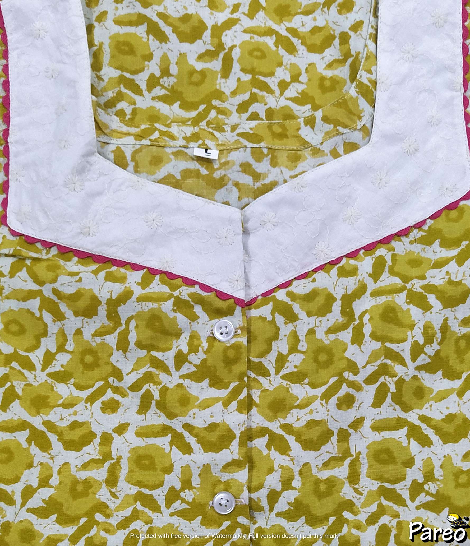 Cotton A-Line Large Printed Nighty