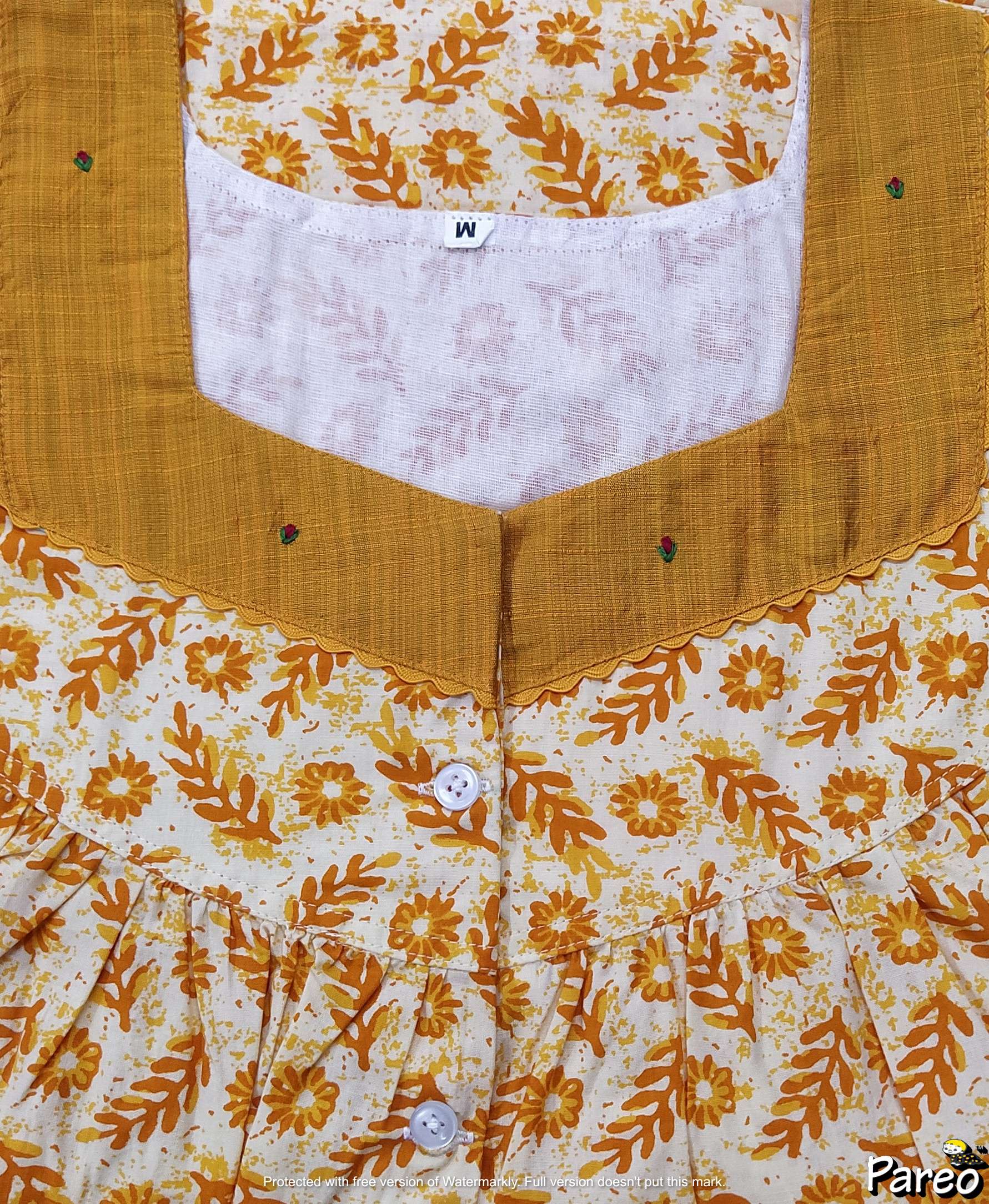 Cotton Half Open Medium Printed Nighty