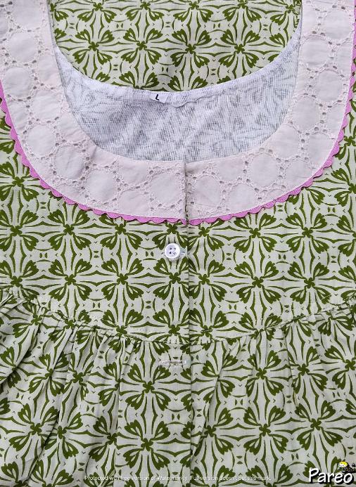 Cotton Extra long Large Printed Nighty