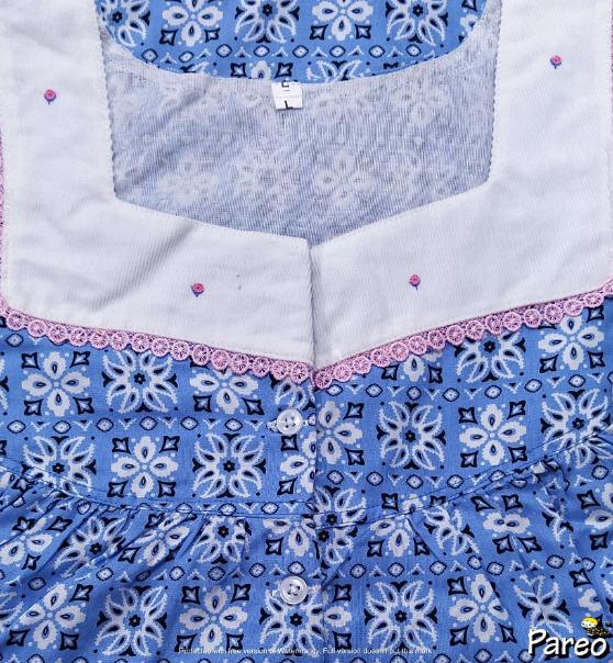 Rayon Half Open Large Printed Nighty