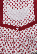 Cotton Half Open Small Printed Nighty