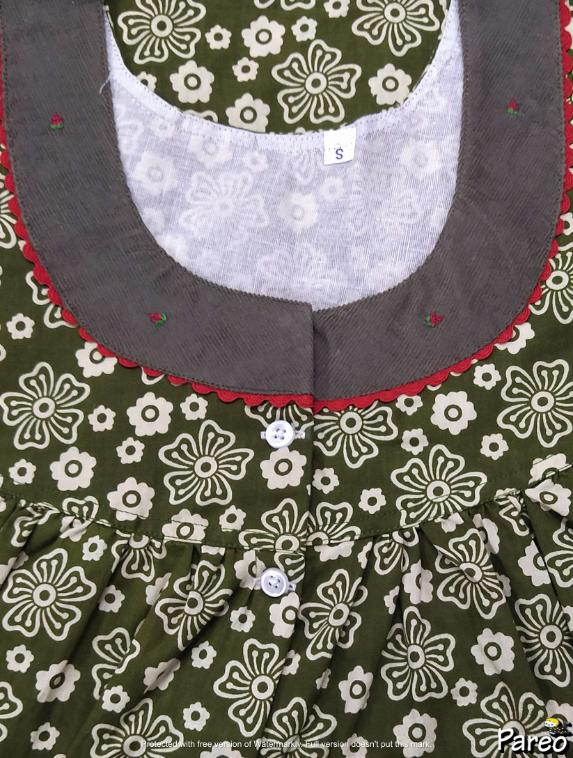 Cotton Half Open Small Printed Nighty