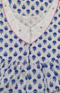 Cotton Half Open Small Printed Nighty