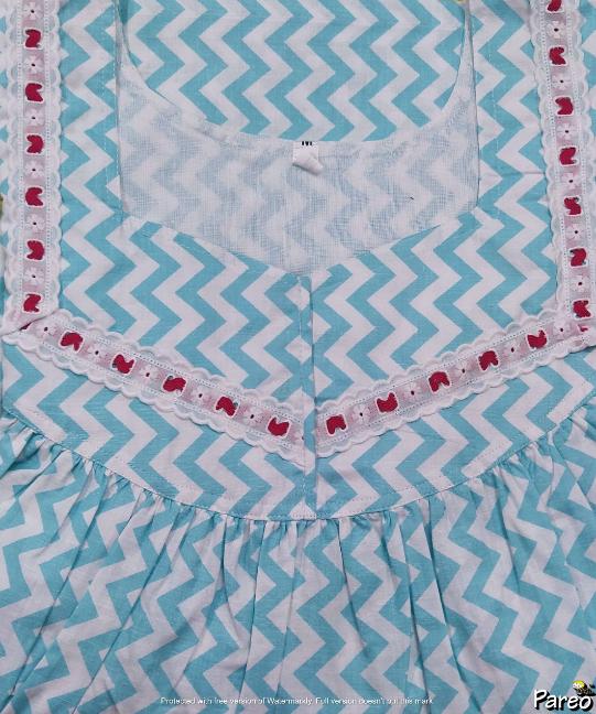 Cotton No Open Medium Printed Nighty