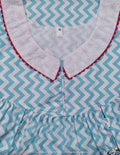 Cotton With Dual Side Zip Medium Printed Nighty