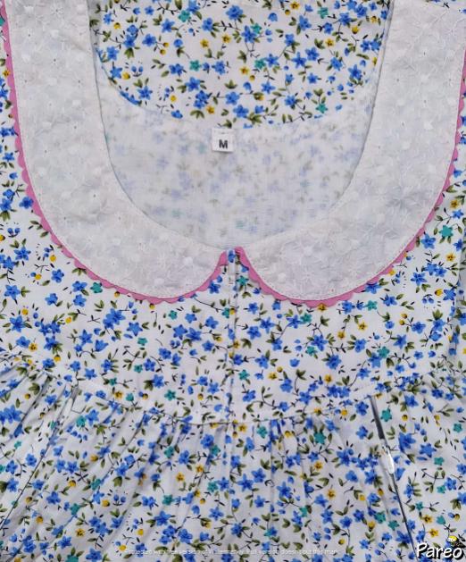 Cotton Half Open Medium Printed Nighty