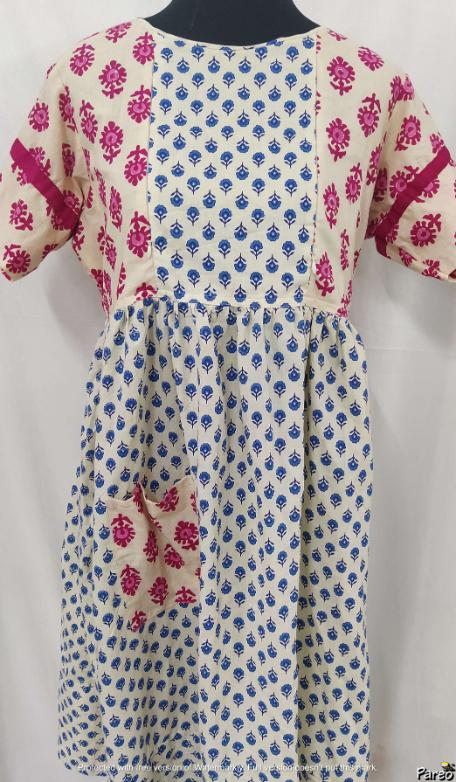 Cotton Side zip Medium Printed Maternity Wear