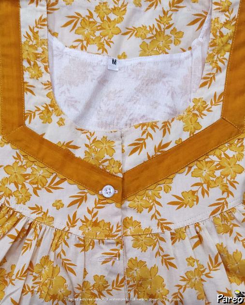 Cotton Half Open Medium Printed Nighty