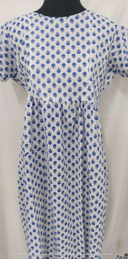 Cotton Side zip Medium Printed Maternity Wear