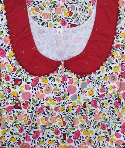 Cotton No Open Small Printed Nighty