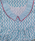 Cotton Side zip Small Printed Nighty