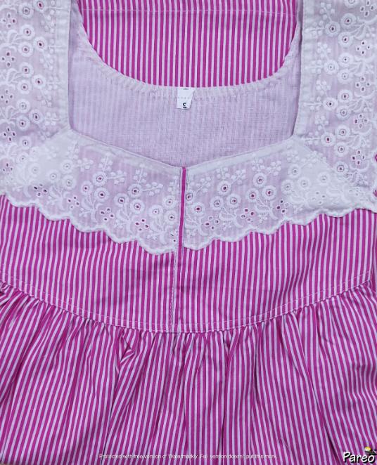 Cotton No Open Small Printed Nighty