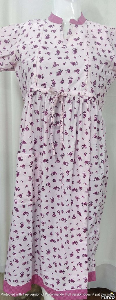 Cotton Side zip Medium Printed Maternity Wear