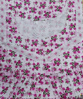 Cotton No Open Large Printed Nighty