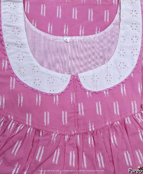 Cotton No Open Large Printed Nighty