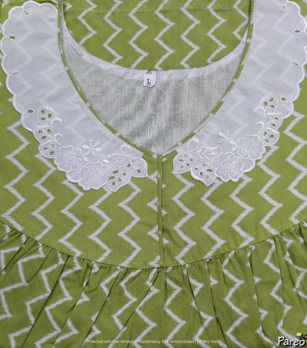 Soft Cotton No Open Large Printed Nighty