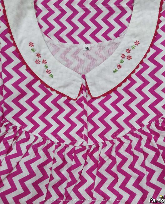 Cotton No Open Medium Printed Nighty