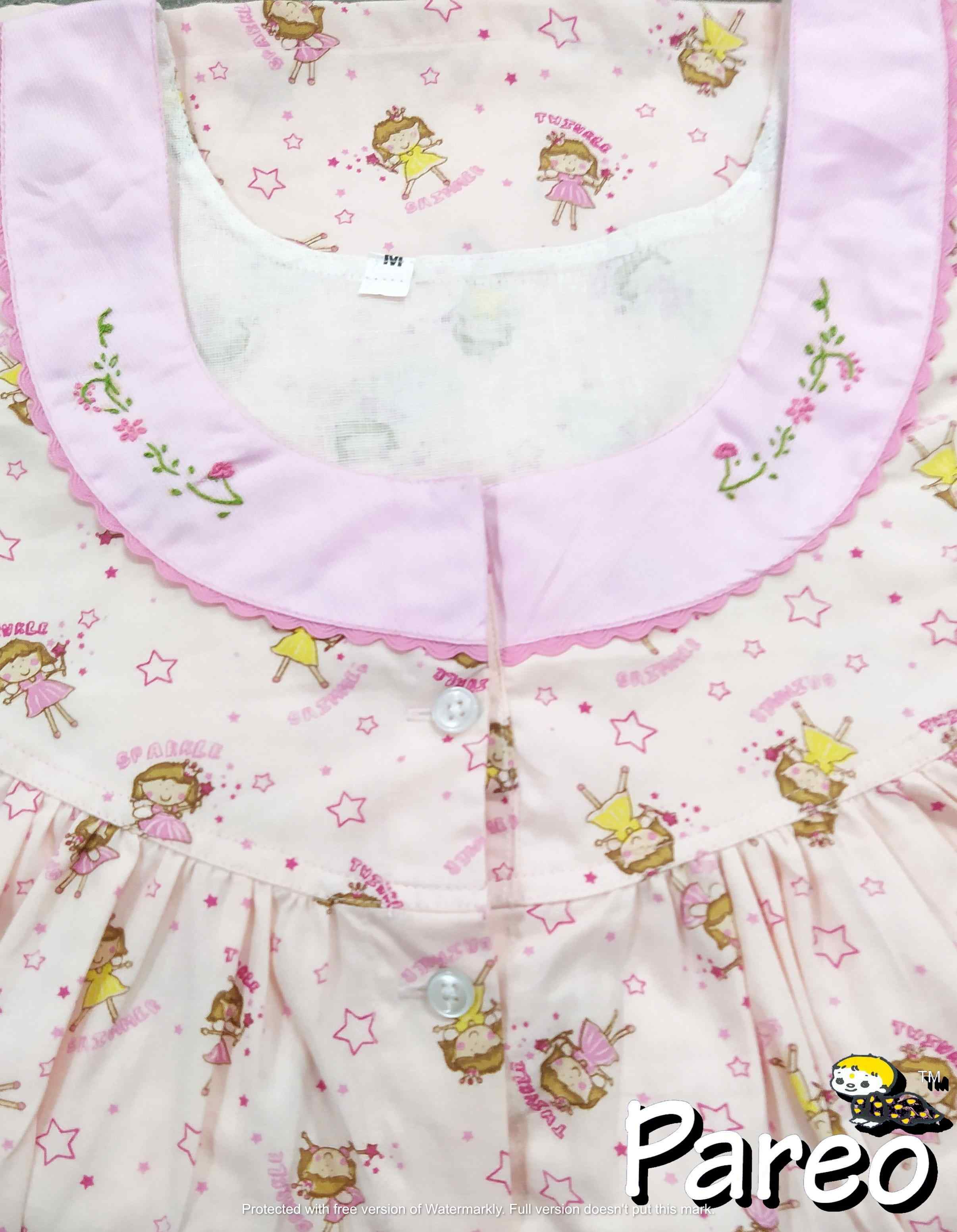 Soft Cotton Full Open Medium Printed Nighty