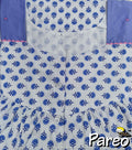 Cotton Half Open Large Printed Nighty