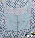 Cotton Half Open Large Printed Nighty
