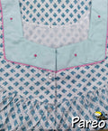 Cotton Half Open Large Printed Nighty